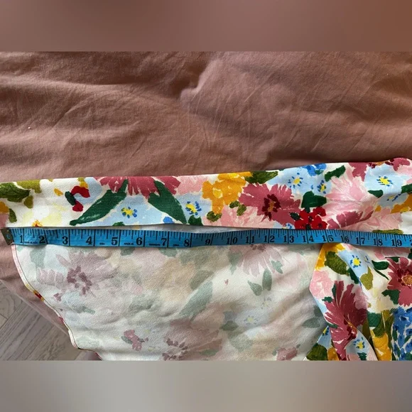 Sezane Tabata Skirt Pastel Flowers US 10 EU 42 - Picture 7 of 7